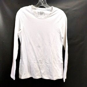 Felina long sleeved cotton fitted White t-shirt, S